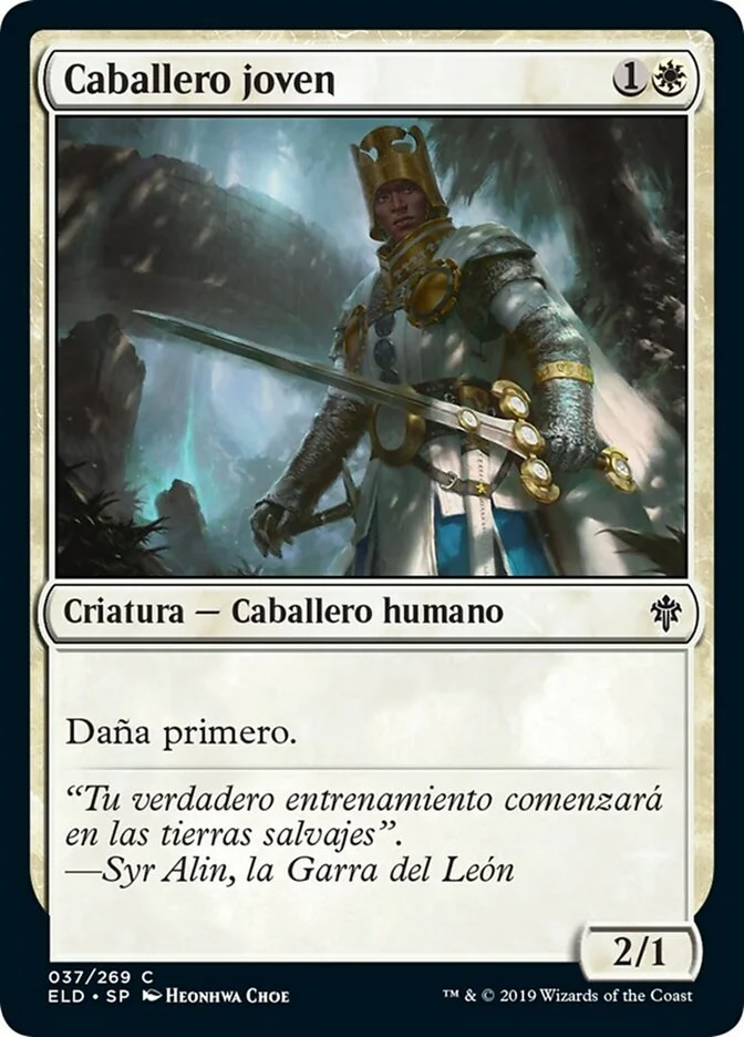 Caballero joven (Throne of Eldraine) - Magic: The Gathering in TCG Land