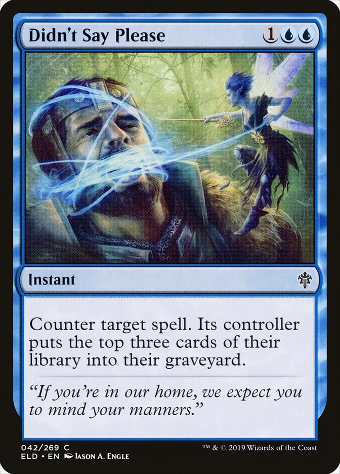 Didn't Say Please (Throne of Eldraine) - Magic: The Gathering in TCG Land