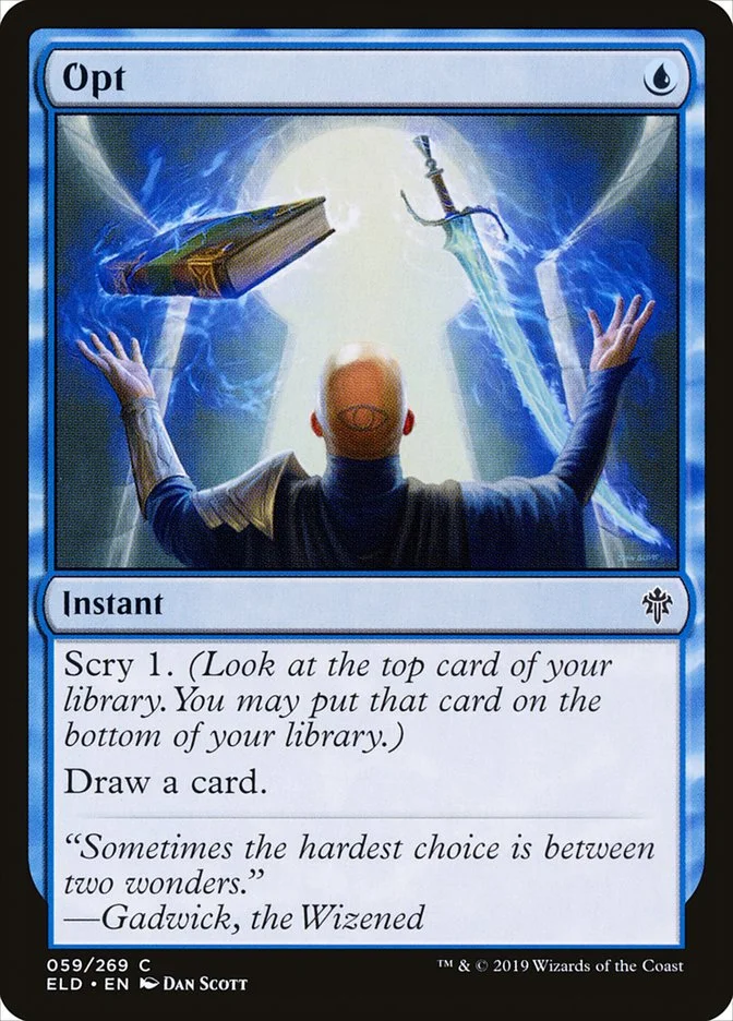Opt (Throne of Eldraine) - Magic: The Gathering in TCG Land