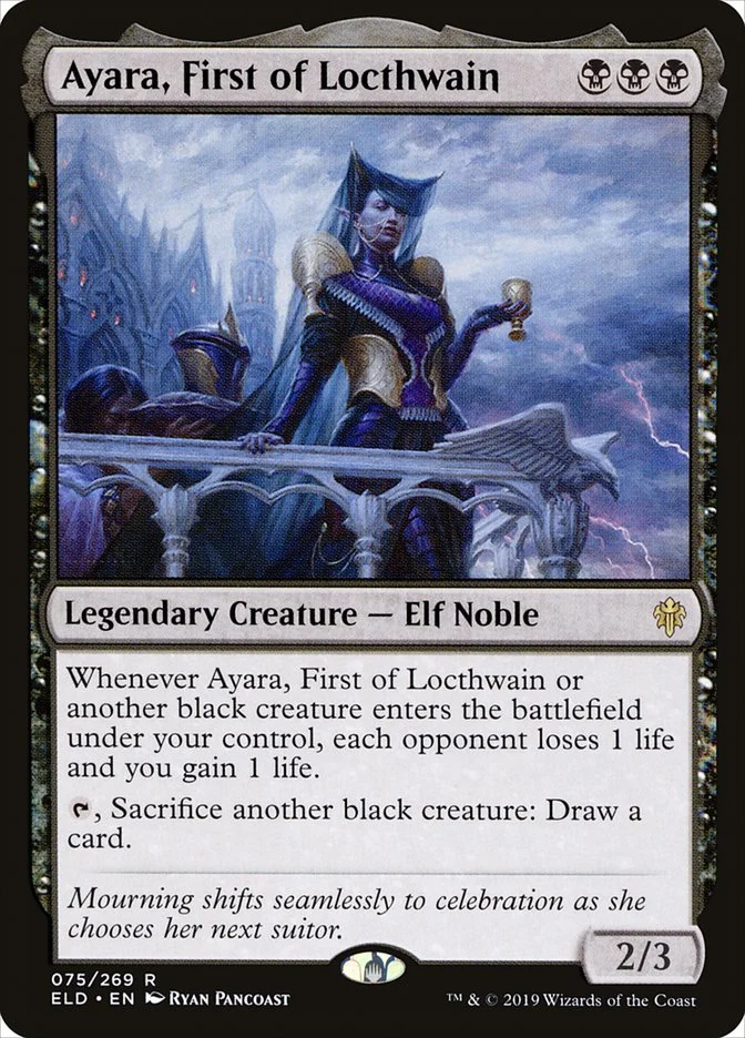 Ayara, First of Locthwain (Throne of Eldraine) - Magic: The Gathering in TCG Land