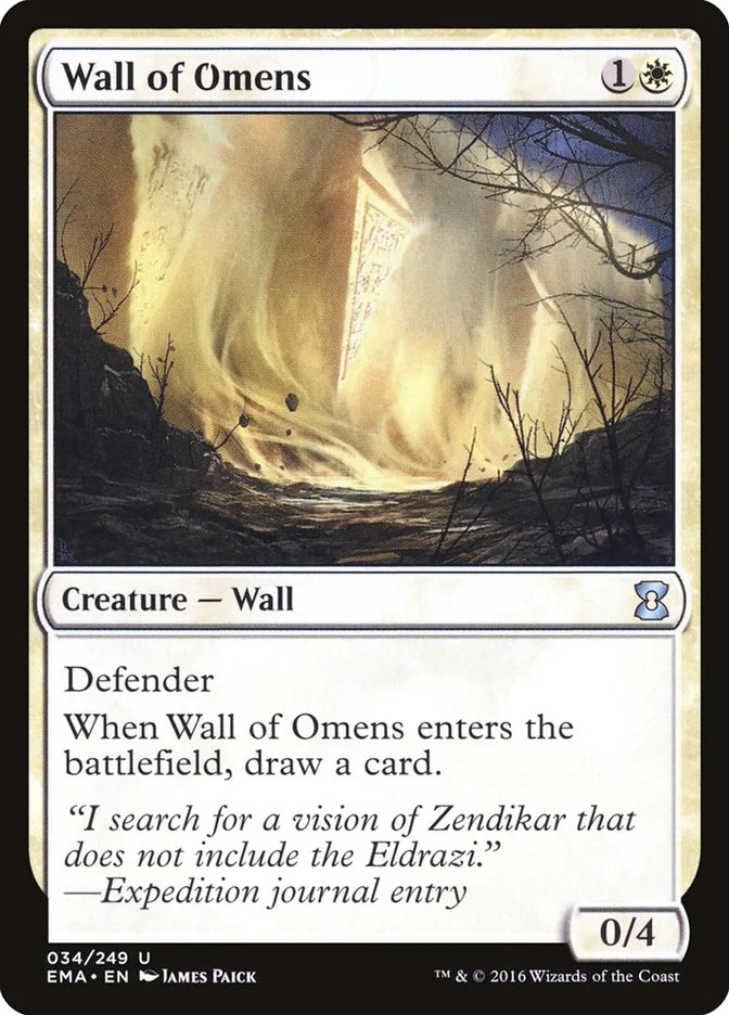 Wall of Omens (Eternal Masters) - Magic: The Gathering in TCG Land