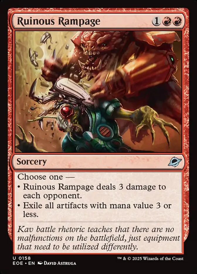 Ruinous Rampage (Edge of Eternities) - Magic: The Gathering in TCG Land