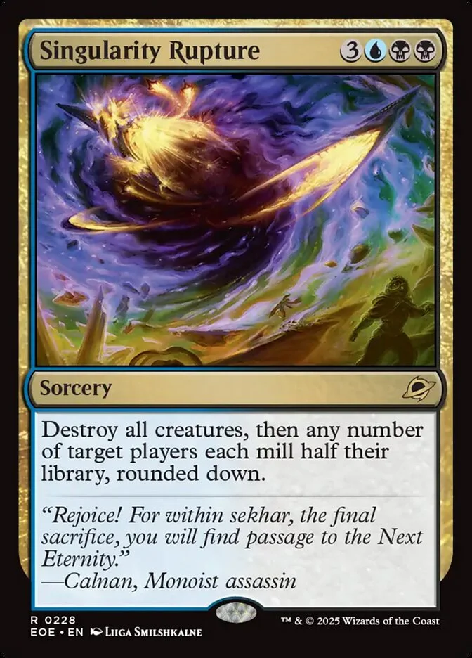 Singularity Rupture (Edge of Eternities) - Magic: The Gathering in TCG Land México