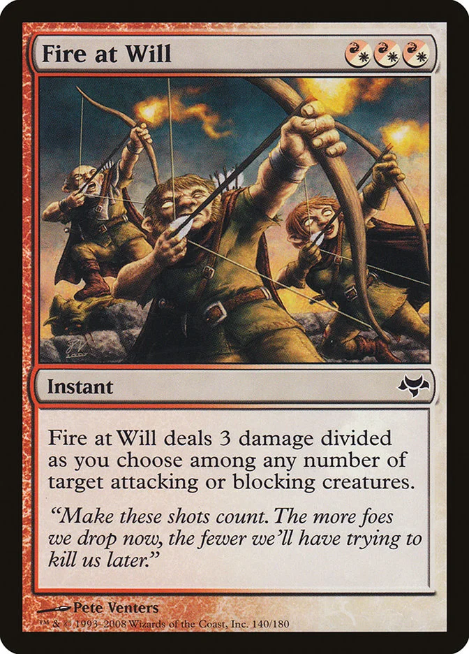 Fire at Will (Eventide) - Magic: The Gathering in TCG Land