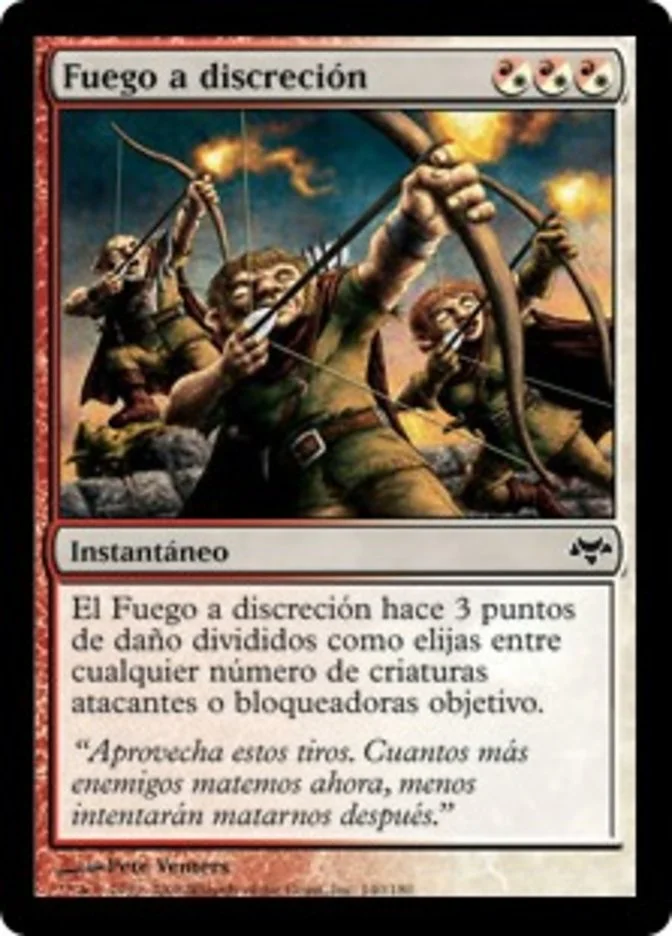 Fuego a discreción (Eventide) - Magic: The Gathering in TCG Land