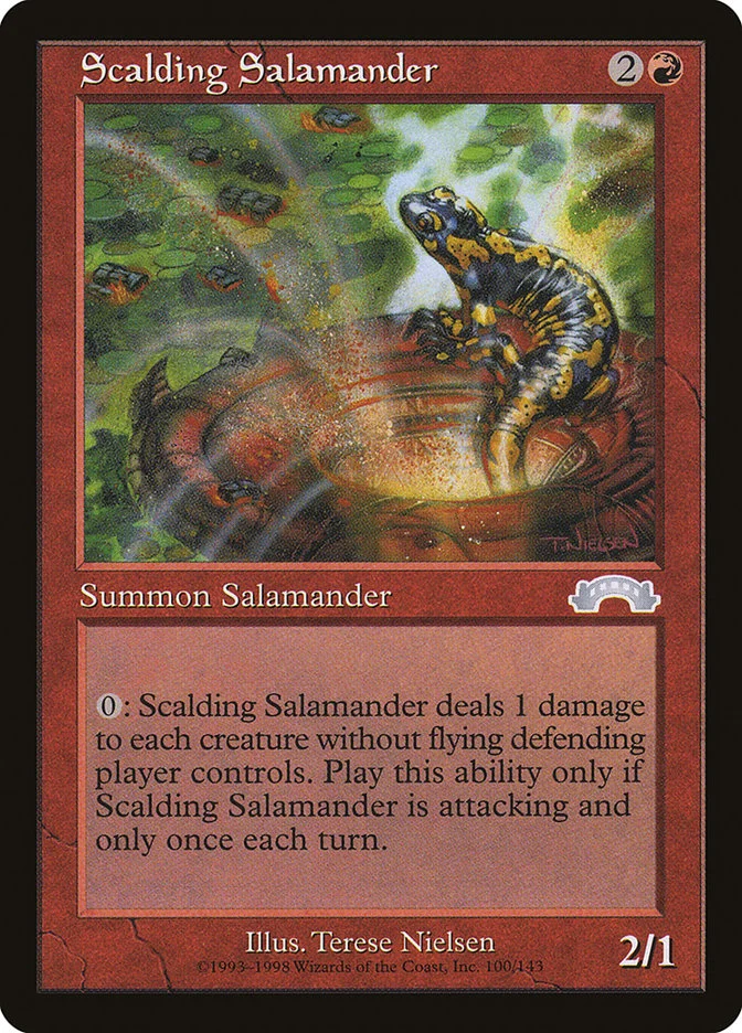 Scalding Salamander (Exodus) - Magic: The Gathering in TCG Land