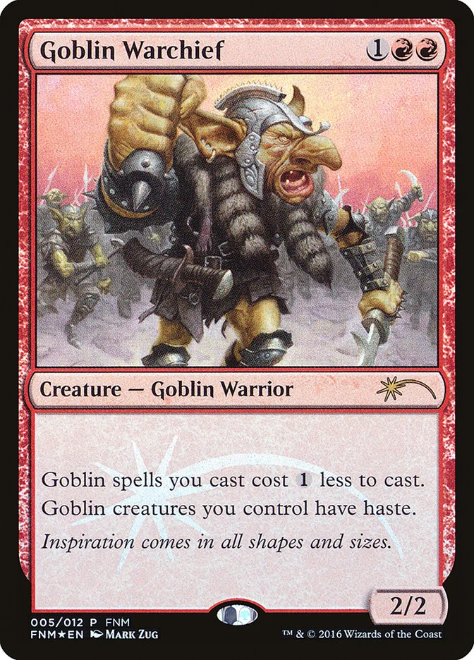 Goblin Warchief (Friday Night Magic 2016) - Magic: The Gathering in TCG Land