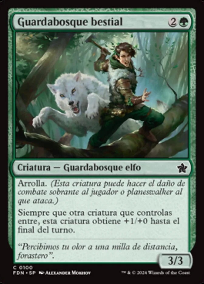 Guardabosque bestial (Foundations) - Magic: The Gathering in TCG Land