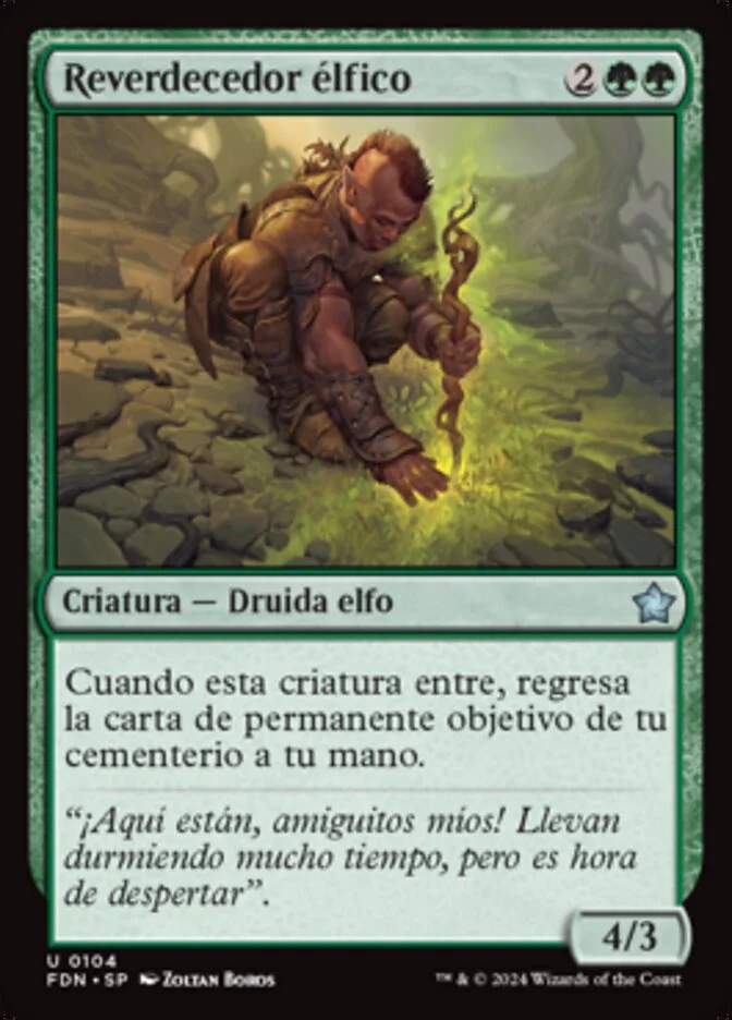 Reverdecedor élfico (Foundations) - Magic: The Gathering in TCG Land