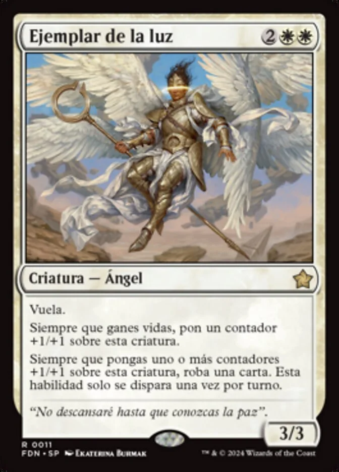 Ejemplar de la luz (Foundations) - Magic: The Gathering in TCG Land
