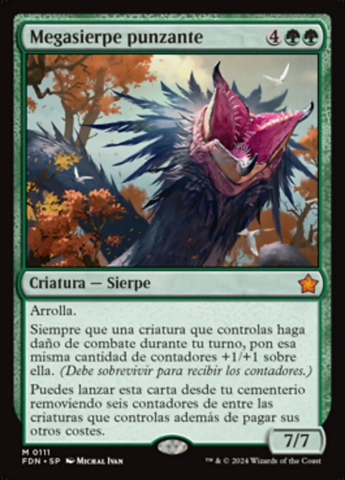Megasierpe punzante (Foundations) - Magic: The Gathering in TCG Land México