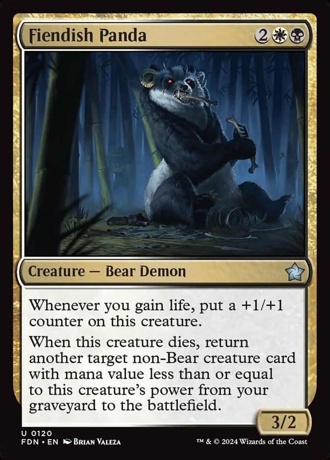Fiendish Panda (Foundations) - Magic: The Gathering in TCG Land