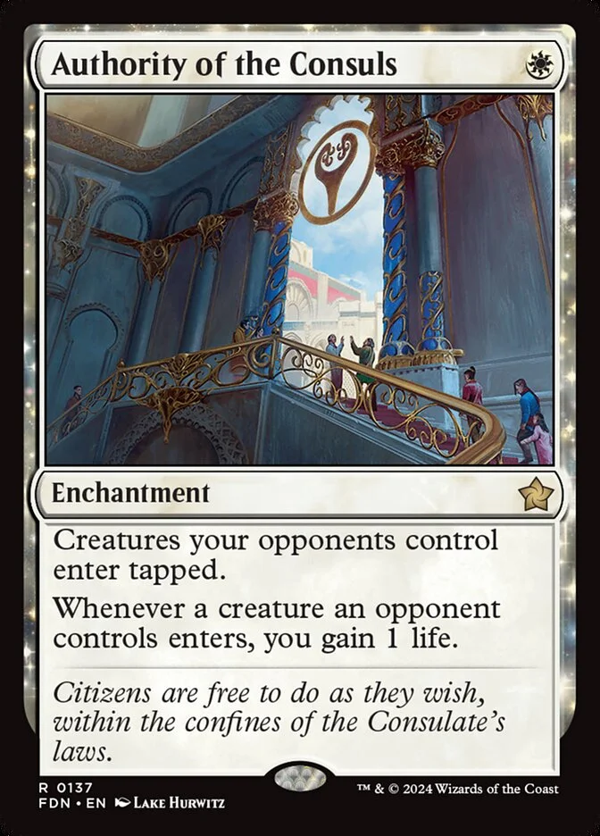 Authority of the Consuls (Foundations) - Magic: The Gathering in TCG Land