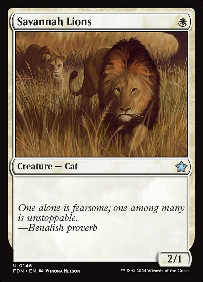 Savannah Lions (Foundations) - Magic: The Gathering in TCG Land