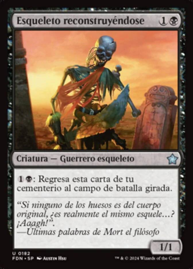 Esqueleto reconstruyéndose (Foundations) - Magic: The Gathering in TCG Land México