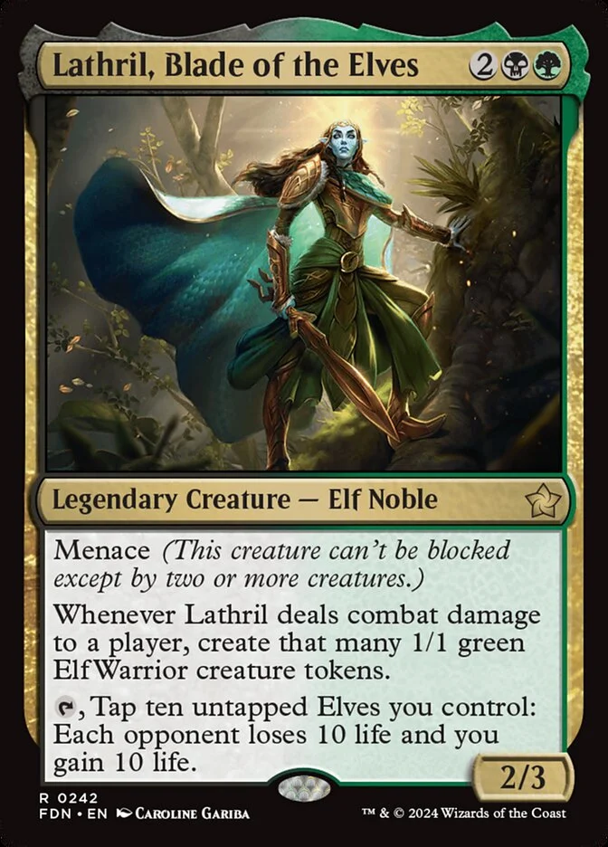 Lathril, Blade of the Elves (Foundations) - Magic: The Gathering in TCG Land