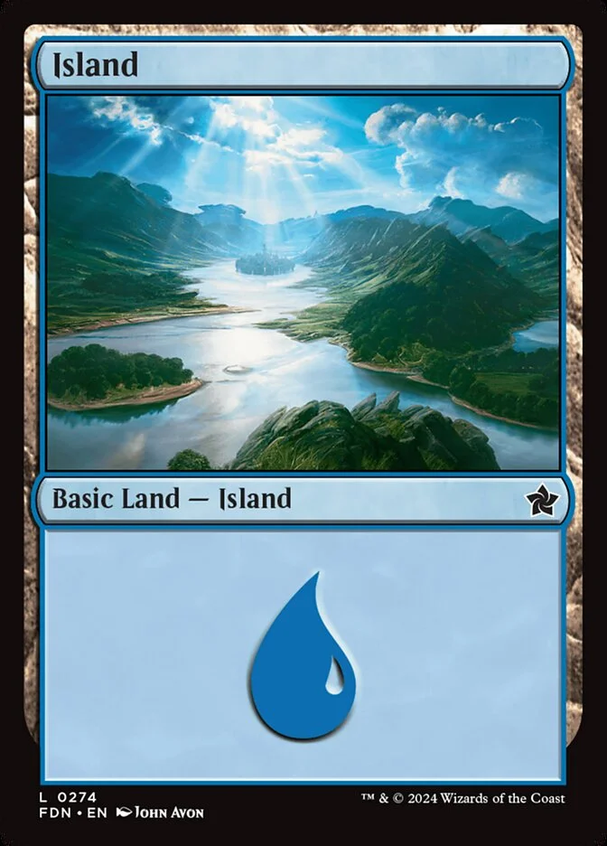 Island (Foundations) - Magic: The Gathering in TCG Land