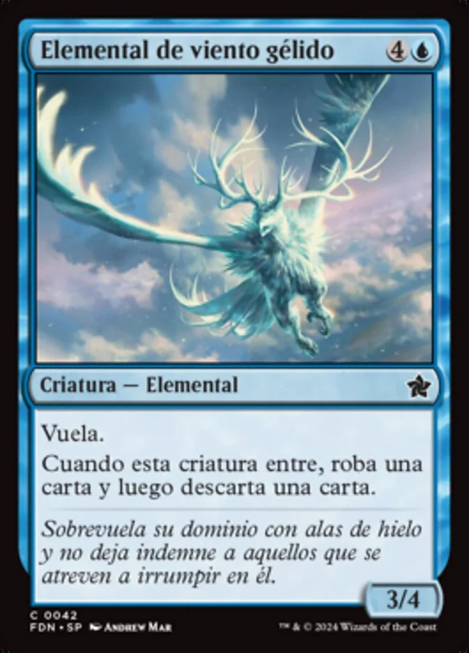 Elemental de viento gélido (Foundations) - Magic: The Gathering in TCG Land
