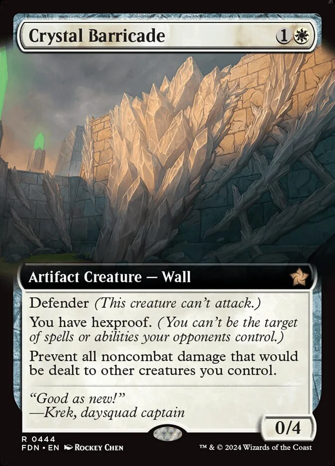 Crystal Barricade (Foundations) - Magic: The Gathering in TCG Land México
