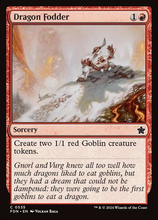 Dragon Fodder (Foundations) - Magic: The Gathering in TCG Land
