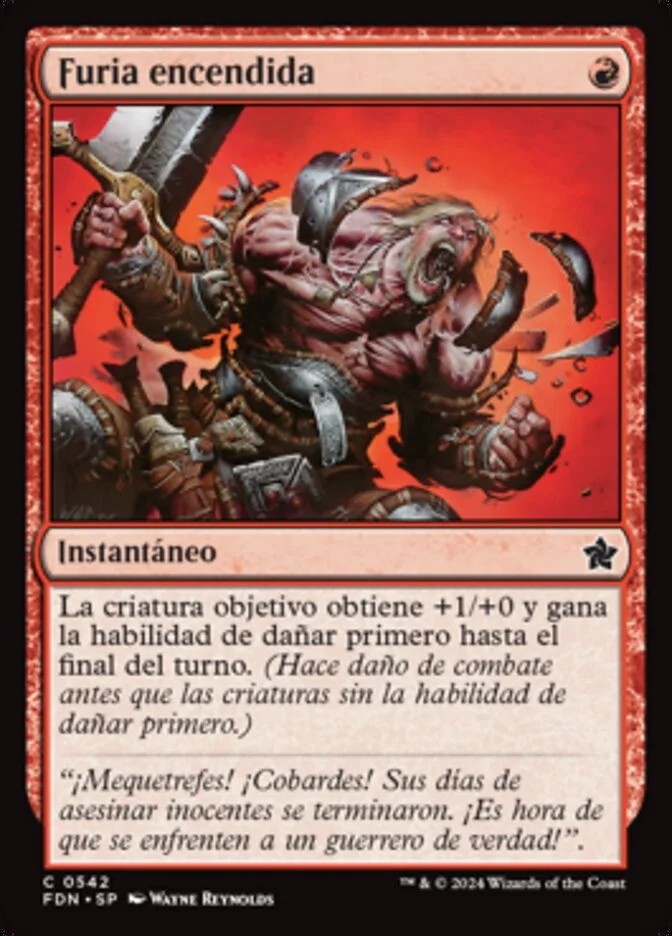 Furia encendida (Foundations) - Magic: The Gathering in TCG Land México