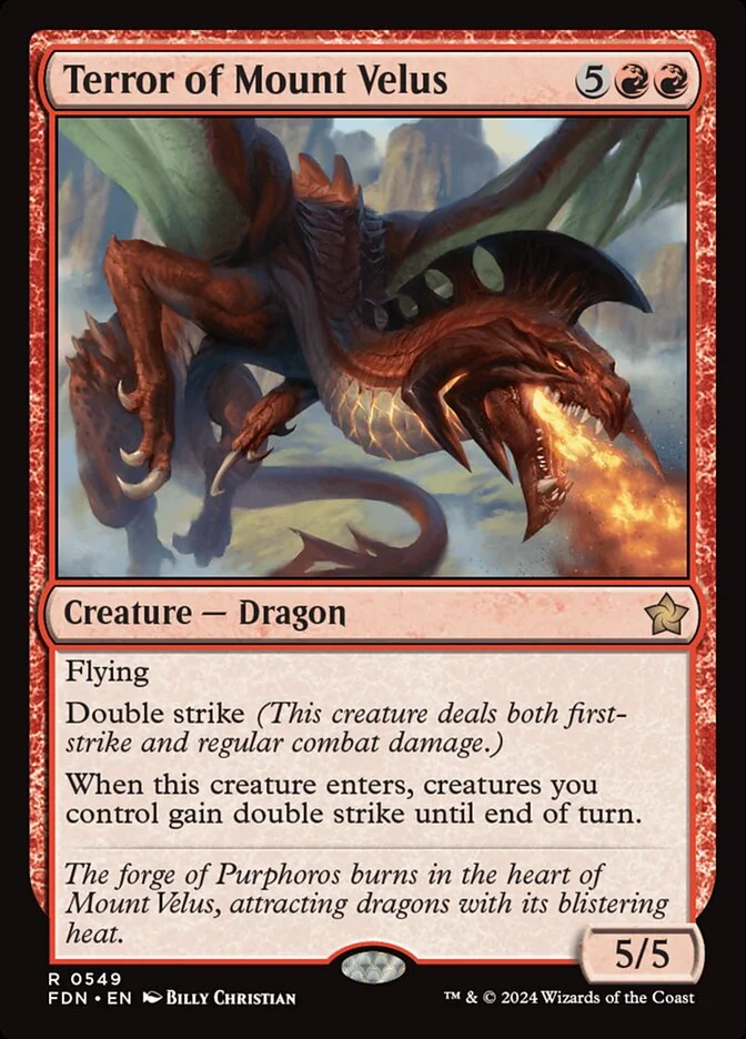 Terror of Mount Velus (Foundations) - Magic: The Gathering in TCG Land
