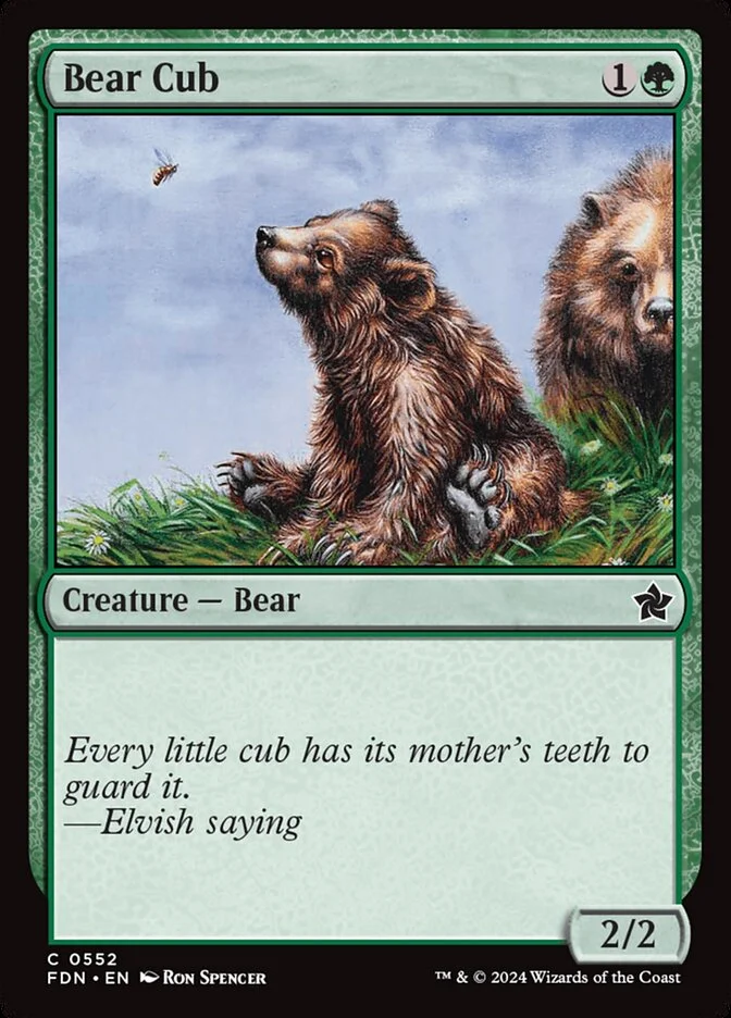 Bear Cub (Foundations) - Magic: The Gathering in TCG Land México