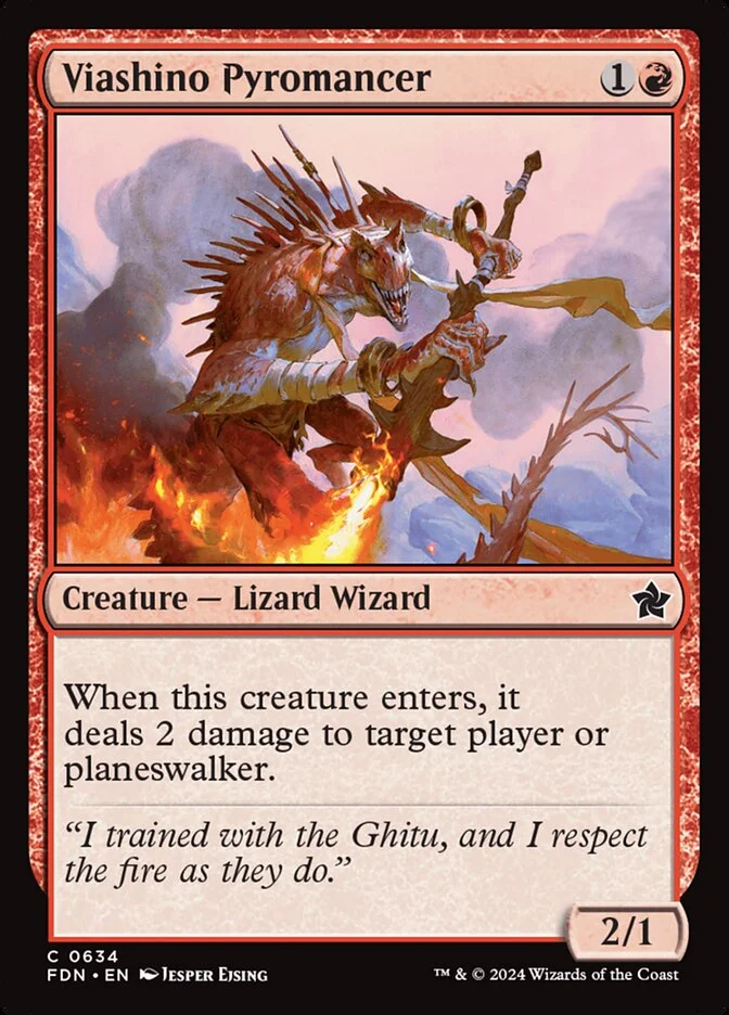 Viashino Pyromancer (Foundations) - Magic: The Gathering in TCG Land