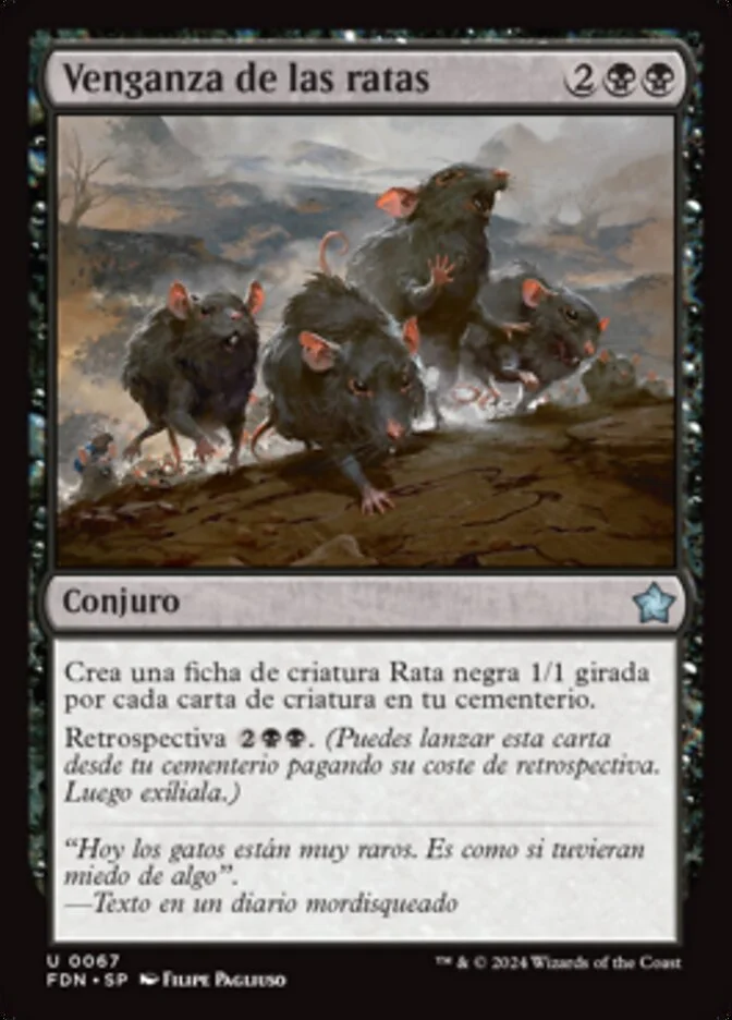Venganza de las ratas (Foundations) - Magic: The Gathering in TCG Land