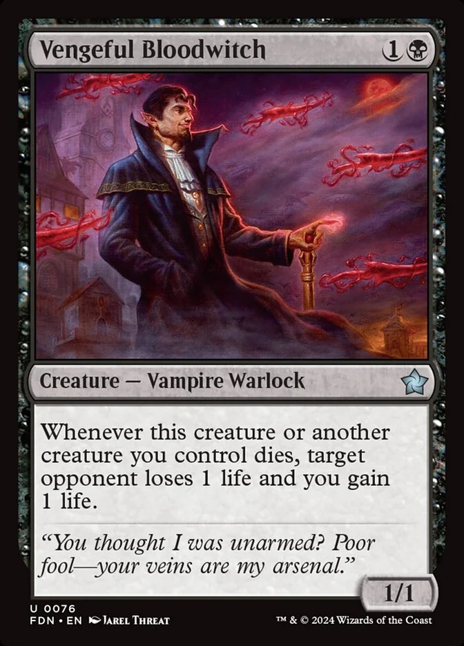 Vengeful Bloodwitch (Foundations) - Magic: The Gathering in TCG Land