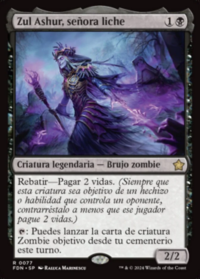 Zul Ashur, señora liche (Foundations) - Magic: The Gathering in TCG Land