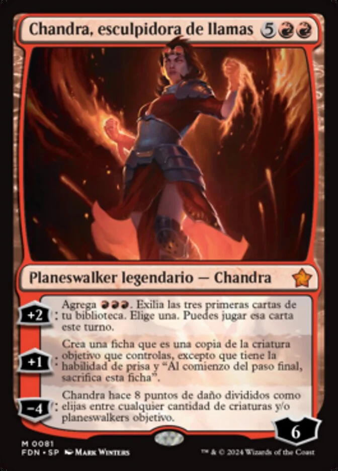 Chandra, esculpidora de llamas (Foundations) - Magic: The Gathering in TCG Land