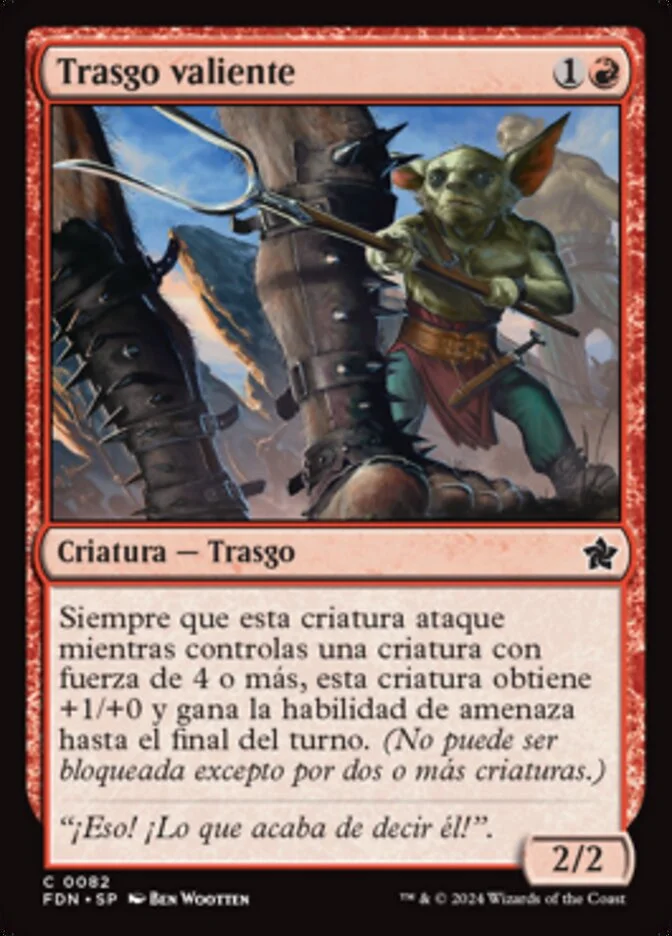 Trasgo valiente (Foundations) - Magic: The Gathering in TCG Land