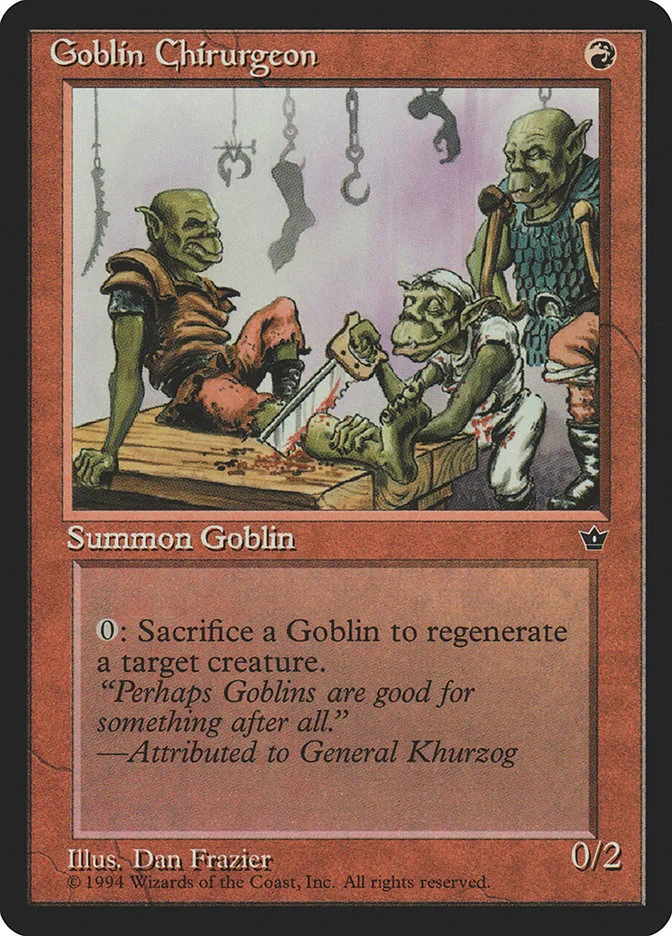 Goblin Chirurgeon (Fallen Empires) - Magic: The Gathering in TCG Land México