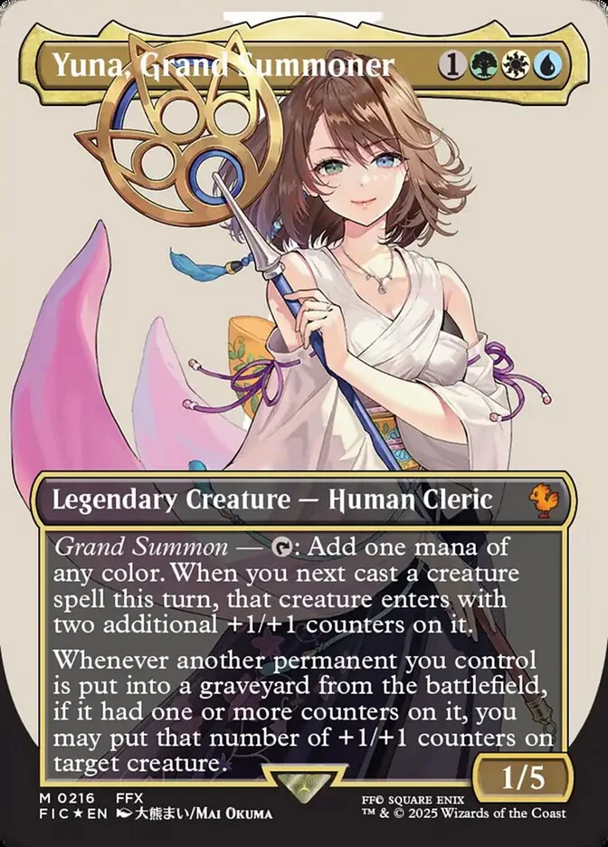 Yuna, Grand Summoner (Final Fantasy Commander) - Magic: The Gathering in TCG Land