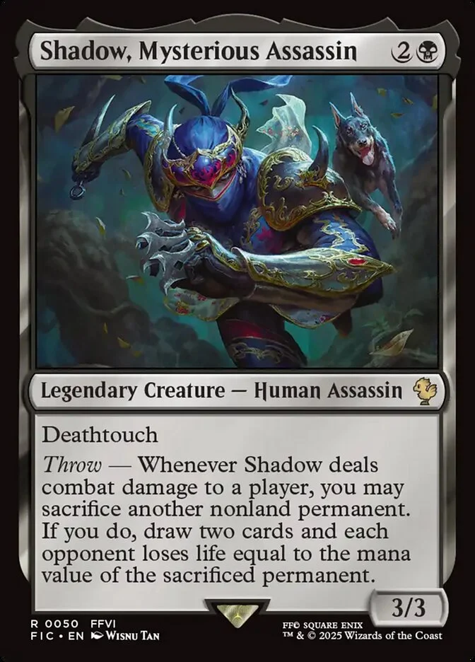 Shadow, Mysterious Assassin (Final Fantasy Commander) - Magic: The Gathering in TCG Land
