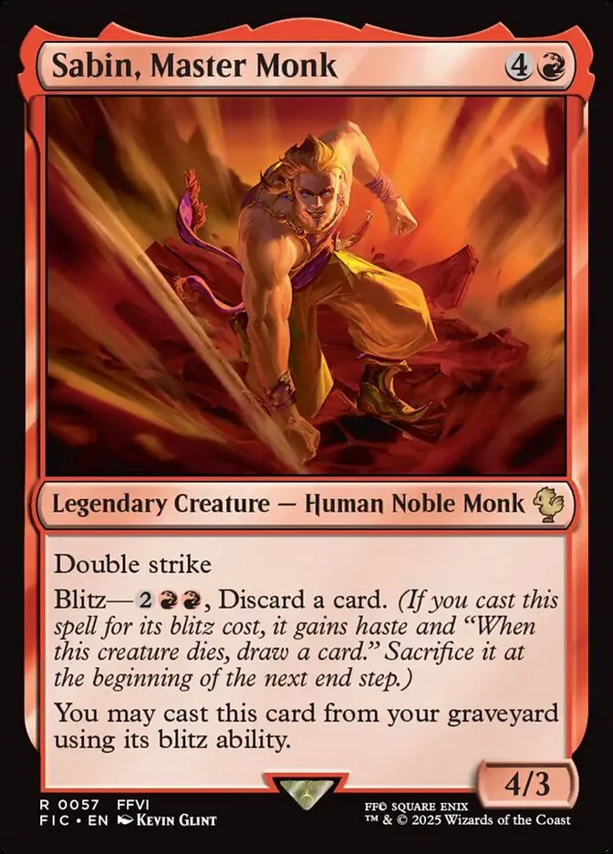 Sabin, Master Monk (Final Fantasy Commander) - Magic: The Gathering in TCG Land
