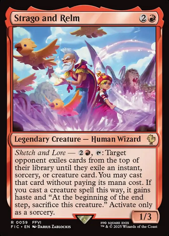 Strago and Relm (Final Fantasy Commander) - Magic: The Gathering in TCG Land México