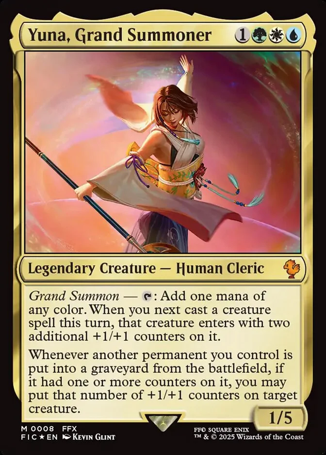 Yuna, Grand Summoner (Final Fantasy Commander) - Magic: The Gathering in TCG Land
