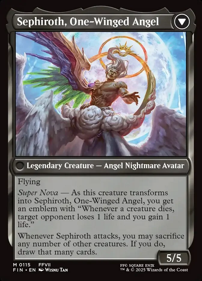 Sephiroth, One-Winged Angel (Final Fantasy) - Magic: The Gathering in TCG Land