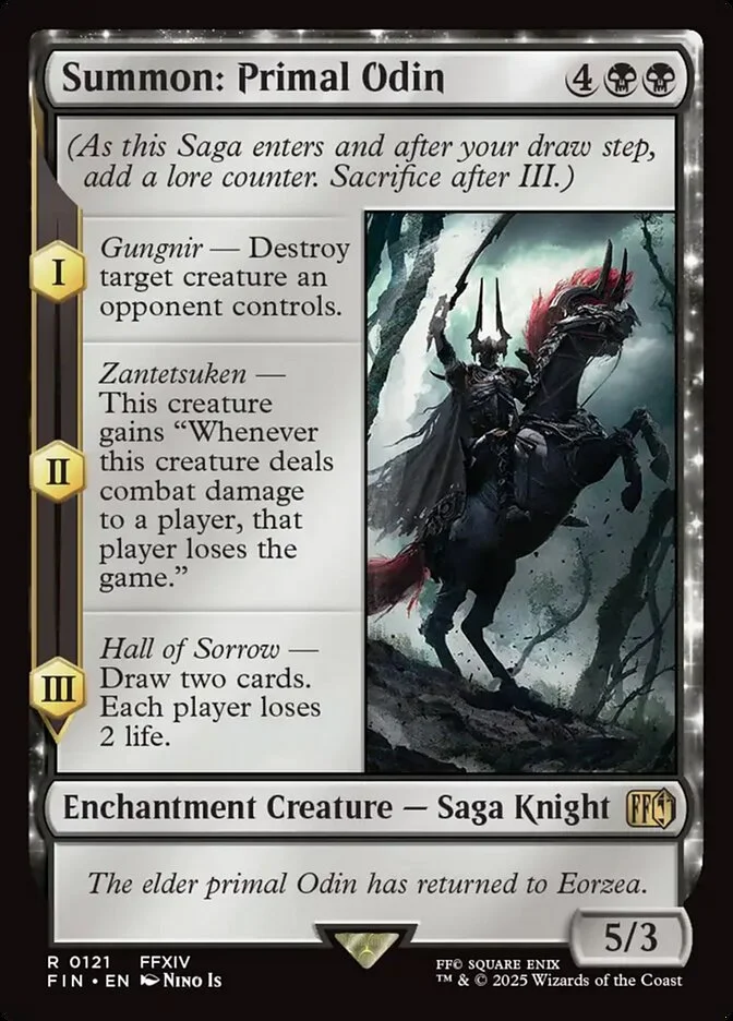 Summon: Primal Odin (Final Fantasy) - Magic: The Gathering in TCG Land