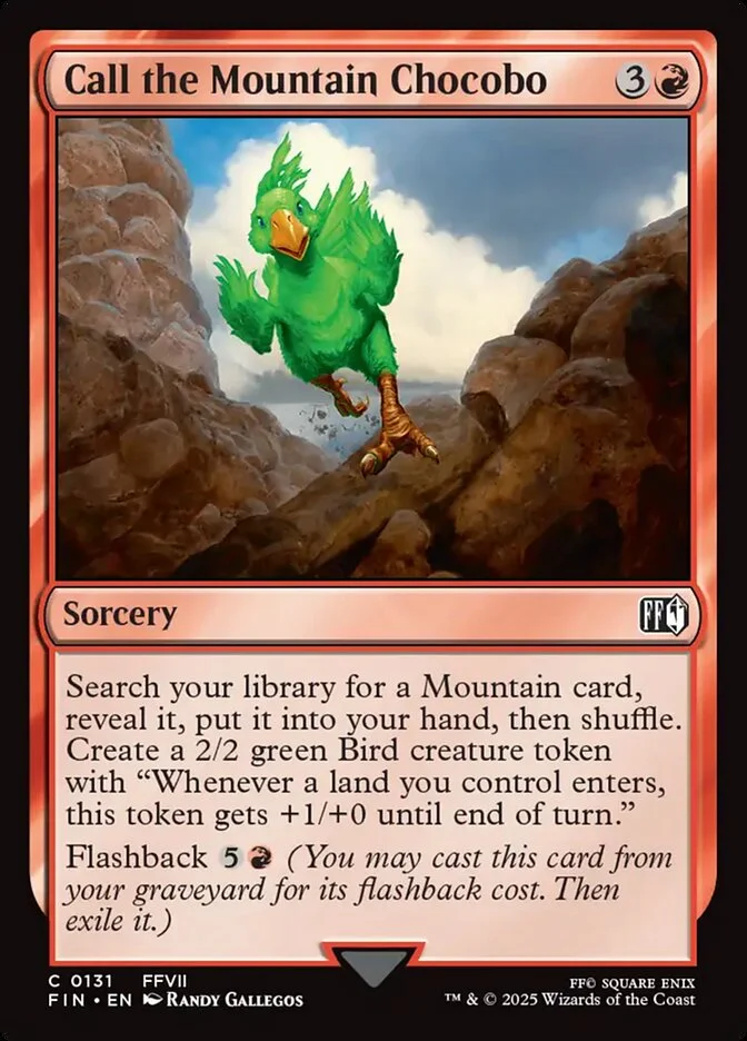 Call the Mountain Chocobo (Final Fantasy) - Magic: The Gathering in TCG Land