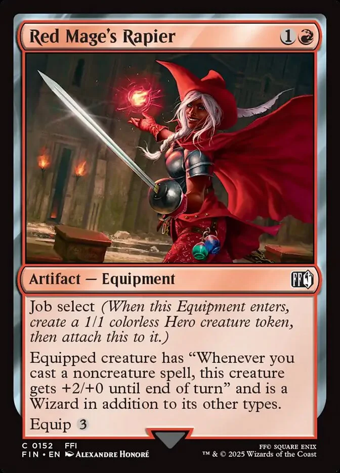 Red Mage's Rapier (Final Fantasy) - Magic: The Gathering in TCG Land