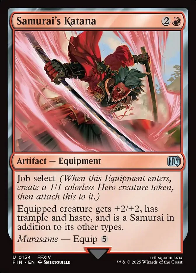 Samurai's Katana (Final Fantasy) - Magic: The Gathering in TCG Land