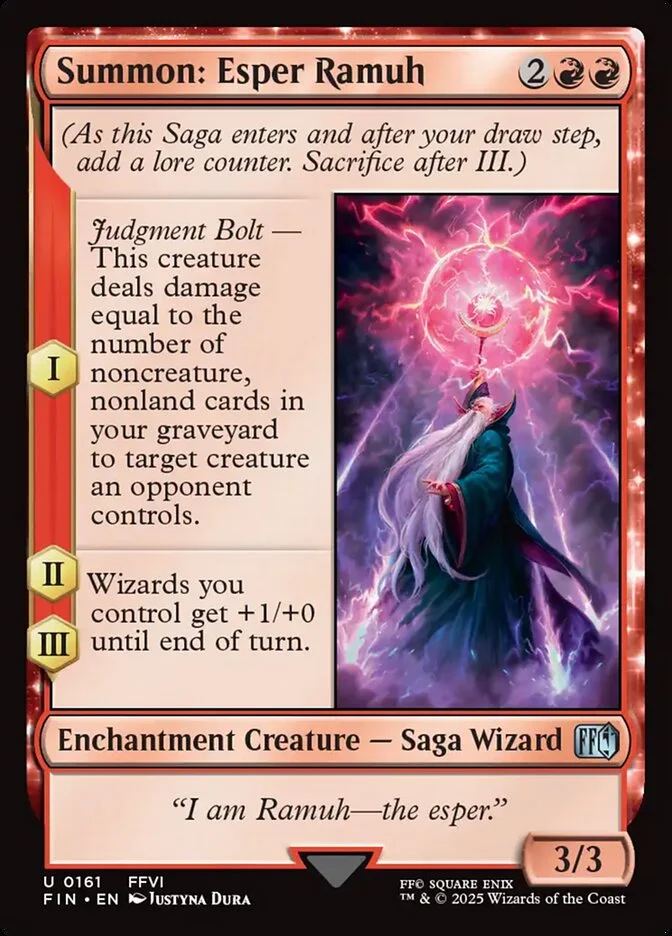 Summon: Esper Ramuh (Final Fantasy) - Magic: The Gathering in TCG Land
