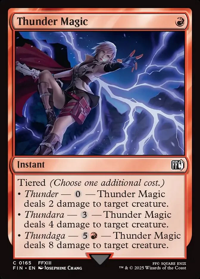 Thunder Magic (Final Fantasy) - Magic: The Gathering in TCG Land