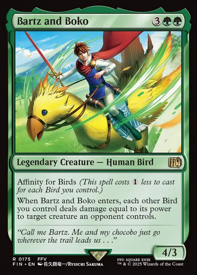 Bartz and Boko (Final Fantasy) - Magic: The Gathering in TCG Land