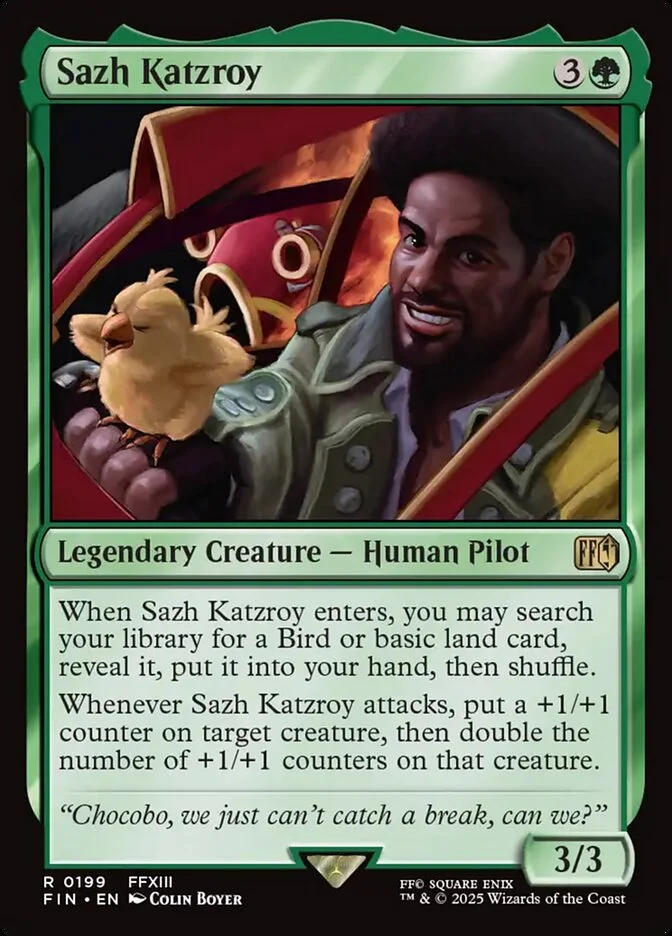 Sazh Katzroy (Final Fantasy) - Magic: The Gathering in TCG Land