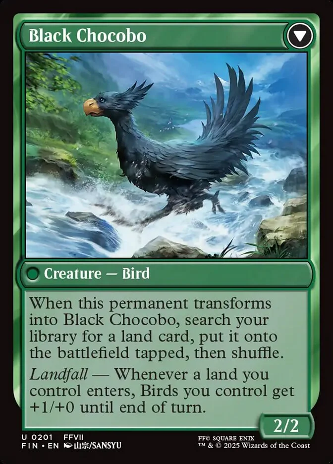 Black Chocobo (Final Fantasy) - Magic: The Gathering in TCG Land