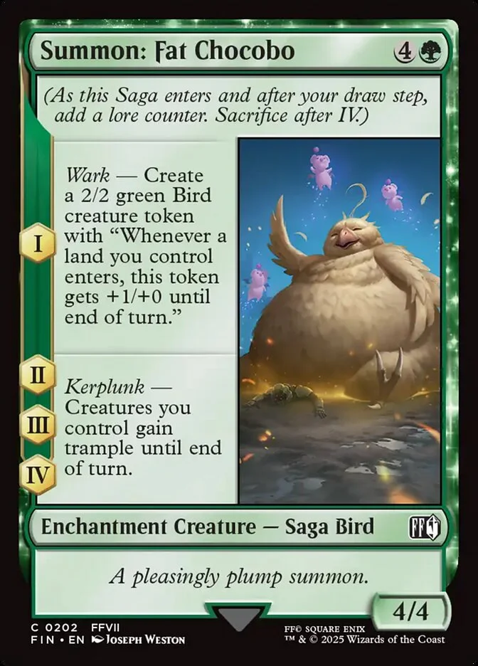 Summon: Fat Chocobo (Final Fantasy) - Magic: The Gathering in TCG Land